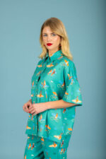 ALONSO OVERSIZE SHIRT GREEN - Image 3