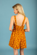 Javier short poplin dress (Brown) - Image 3