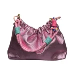 ROSE IRIDESCENT LEATHER BAG