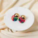 AMBER CIRCLE EARRINGS