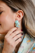 DAISY CIRCLE EARRINGS - Image 2