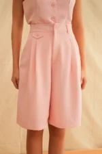 Baby Pink Safari Shorts - Image 2