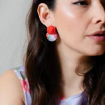 LITTLE ROSE CIRCLE EARRINGS
