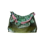 GREEN IRIDESCENT LEATHER BAG