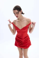 Lindsay Red Dress - Image 4
