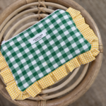 Plaid mini pouch