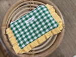 Plaid mini pouch