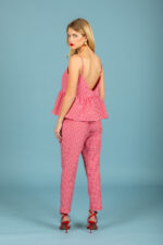 Aelia poplin pants (Red) - Image 3