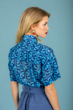 Javier voile shirt (Ciel) - Image 4