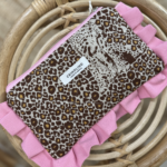 Animal-pink mini pouch