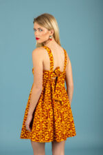 Javier short poplin dress (Brown) - Image 5
