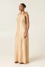 CAMILA MAXI PLEATED DRESS - Image 2