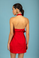 Santiago short dress (Red) - Image 3
