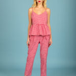 Aelia poplin pants (Red)