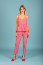 Aelia poplin pants (Red)
