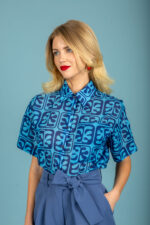 Javier voile shirt (Ciel) - Image 2