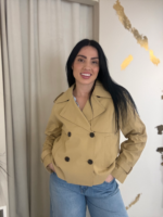 SOLID CROPPED TRENCH IN COTTON