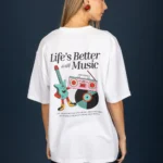 Music t-shirt (White)