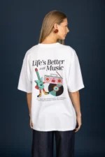 Music t-shirt (White)