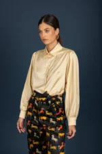 Denise satin shirt (Butter) - Image 3