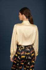 Denise satin shirt (Butter) - Image 2