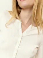 Pointelle Cotton Cardigan - Image 5