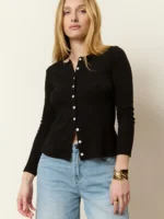 Pointelle Cotton Cardigan - Image 2
