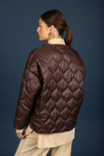 Puffer short coat (Brown) - Image 2