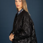 Puffer short coat (Black)