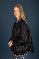 Puffer short coat (Black)
