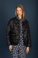 Puffer short coat (Black) - Image 5