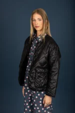 Puffer short coat (Black) - Image 4