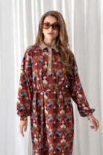 Retro Beat Futter Maxi Dress - Image 4