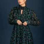 Diane chiffon short dress