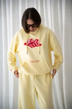 Candy Earth Yellow Oversized Hoodie - Image 3