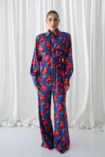 Scarlet Bloom Safari Shirt - Image 3