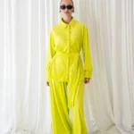 Lime Velvet Set
