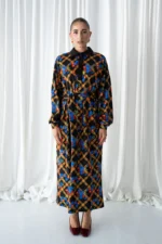 Little Blue Futter Maxi Dress - Image 4