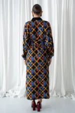 Little Blue Futter Maxi Dress - Image 3
