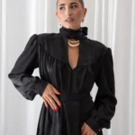 Night Jacquard Polymorphic Maxi Dress