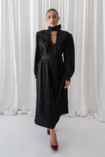 Night Jacquard Polymorphic Maxi Dress - Image 2