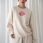 Sweet Lips Vanilla Oversized Sweatshirt
