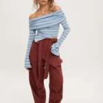 Stripped Longsleeve Top Ciel