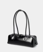 Genuine Leather Baguette Shoulder Crossbody Bag