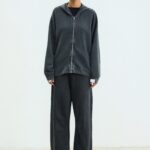 Stella Stone Black Zip Hoodie