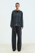 Stella Stone Black Zip Hoodie