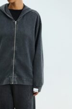 Stella Stone Black Zip Hoodie - Image 2