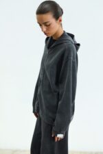 Stella Stone Black Zip Hoodie - Image 3